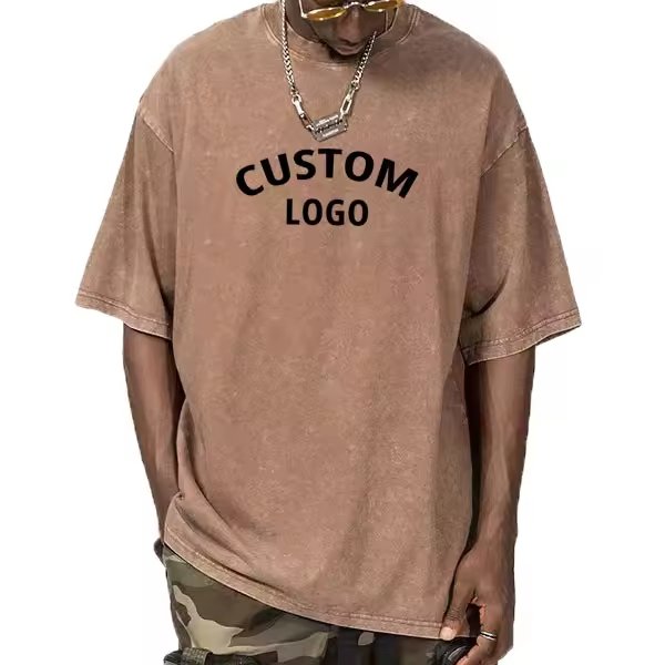 Wholesale blank plain t shirt Custom your Logo Printing Polyester Cotton tshirt Printed Plus Size men's T-shirt for men