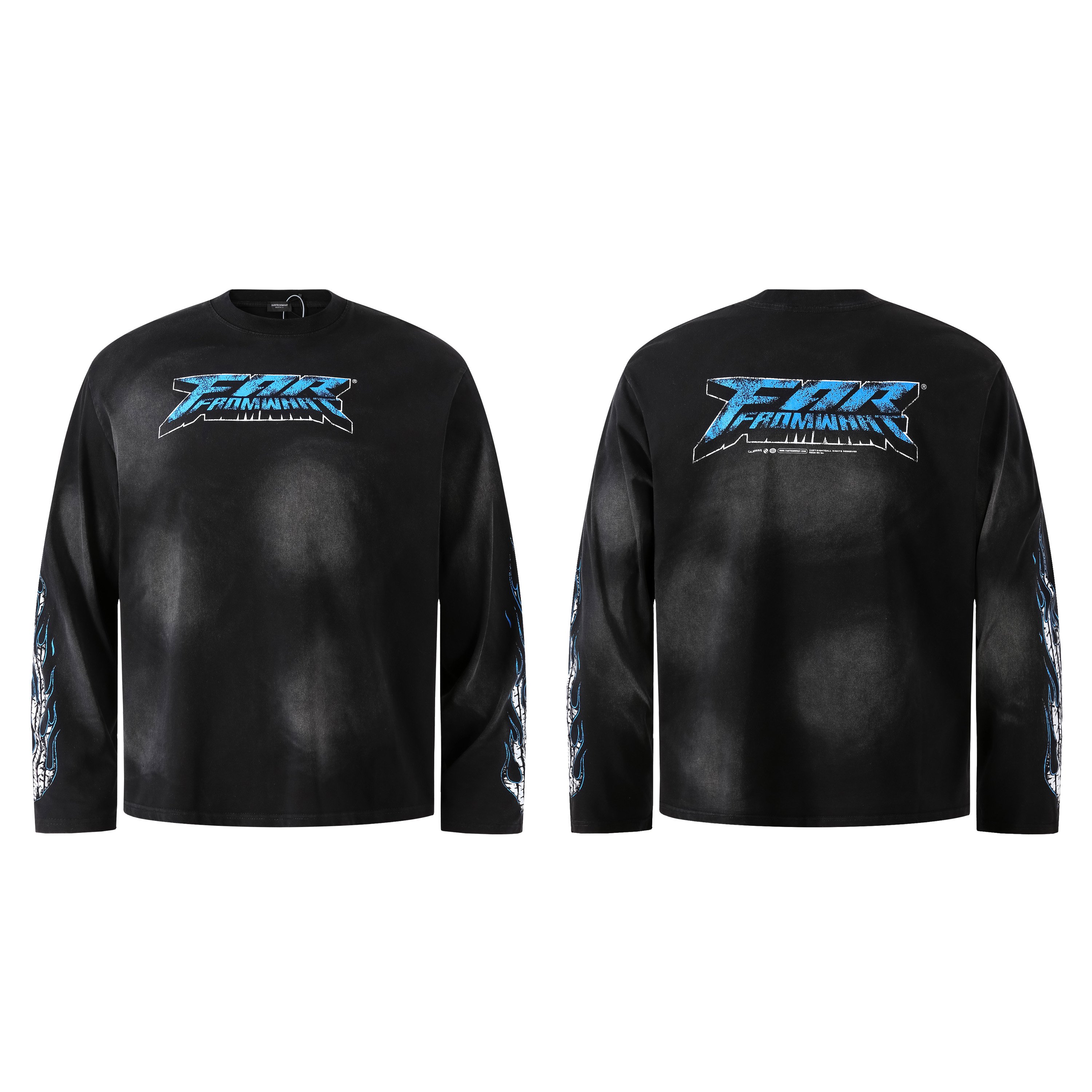 oversize heavyweight t-shirt custom oversize men's t-shirts heavy cotton custom unisex Long Sleeve printing your brand wholesale