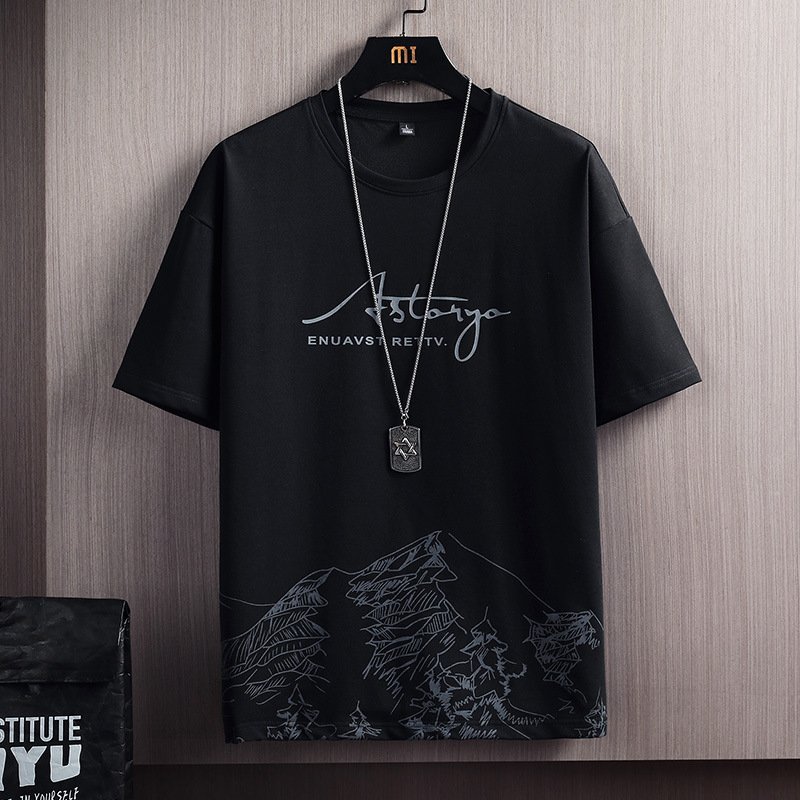 Wholesale Cheap Men's T Shirt and Short Set Summer Short Sleeve Tops and Pants Suits Breathable Casual Running Set Fashion