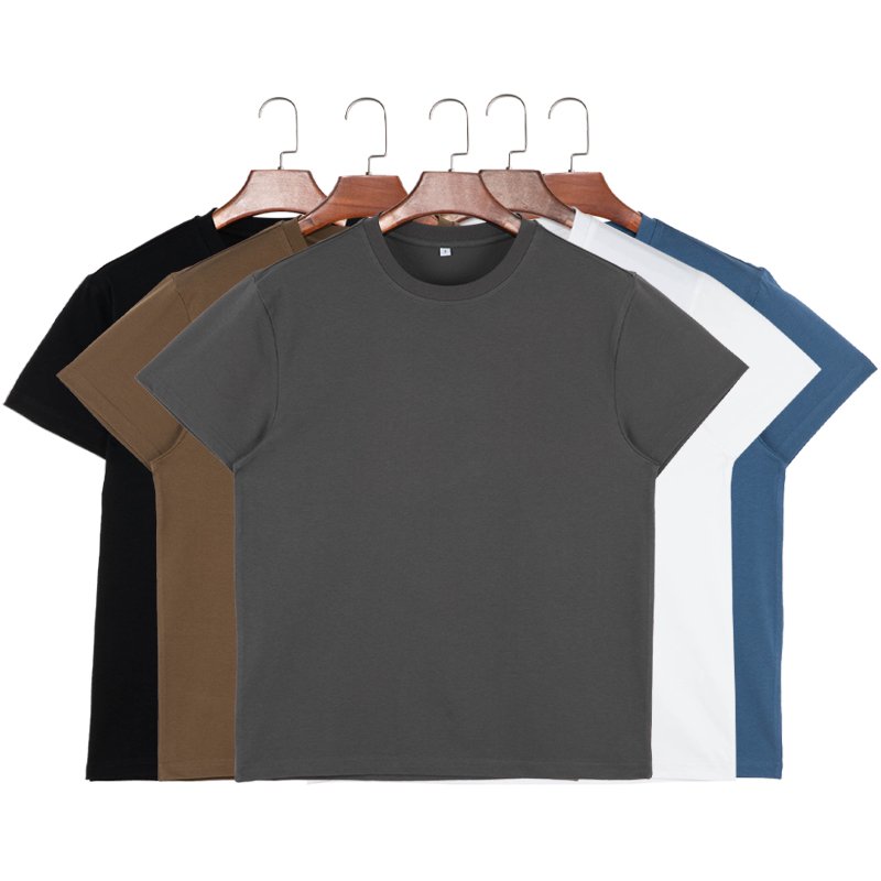 Wholesale Casual 100% Premium Plain Cotton Manufacturer Men's Heavyweight Short Sleeve Blank Cotton t-shirt