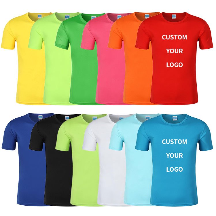 Custom Print Logo Blank Tshirt Men Sportswear Slim Fit T-shirt