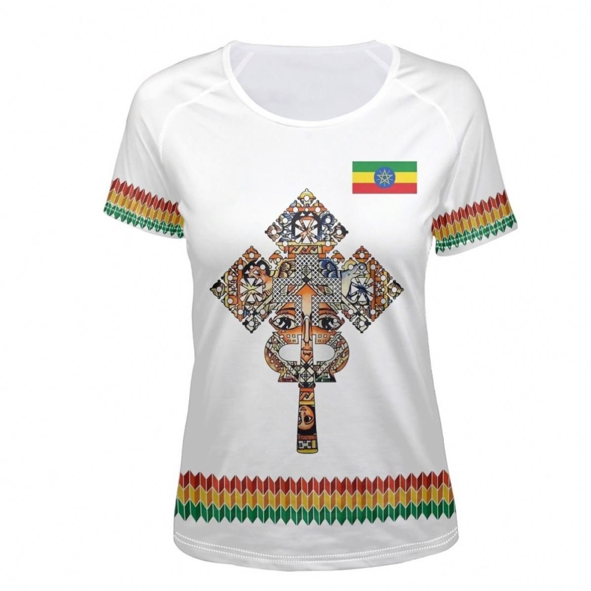Unisex Ethiopian Traditional Tshirt Men Women Harajuku Streetwear Loose Fit Casual Couple T shirt Quick Dry Gym T Shirts Fitness