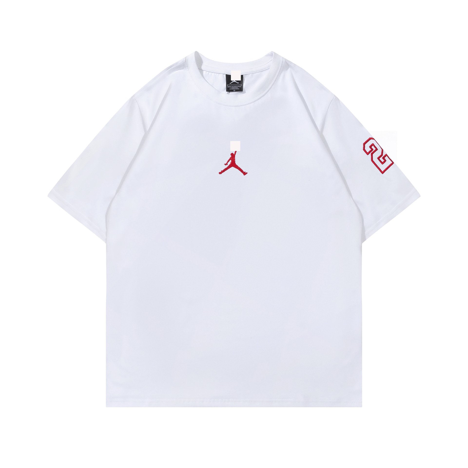 Summer new men's T-shirt American letter embroidery short sleeve T-shirt loose top