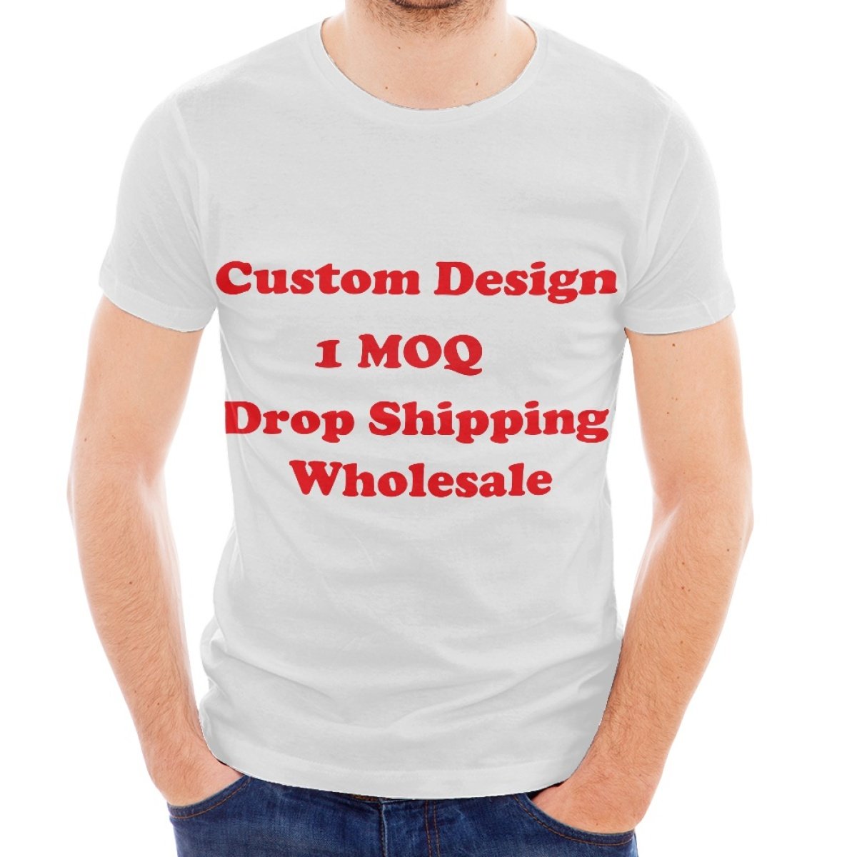 Wholesale Sportswear Golf Shirt Polyester Heat Transfer Logo Quick Dry Plus Size o-Neck Men's T-Shirt Suitable For Sport Fitness