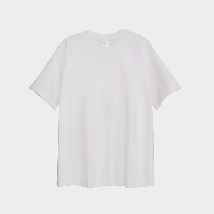 JF 250 GSM 100% Cotton Fabric Oversized Unisex Men Women Plain High Quality Heavy Weight Accept Logo Print Creckneck T-shirt