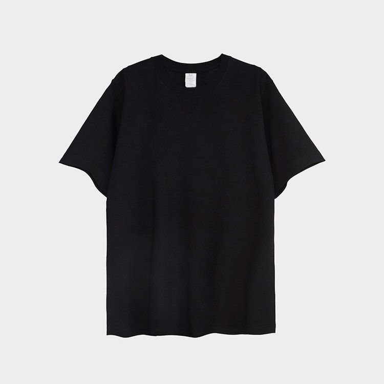 JF 250 GSM 100% Cotton Fabric Oversized Unisex Men Women Plain High Quality Heavy Weight Accept Logo Print Creckneck T-shirt
