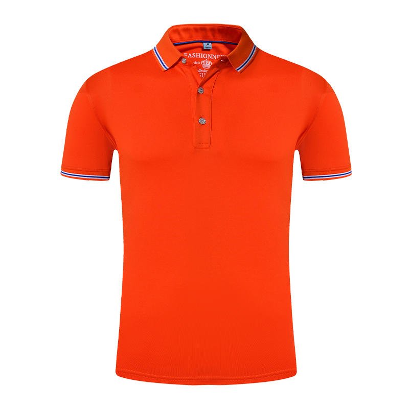 Hot sale 100% organic cotton polo shirt Lapel Polo Shirt Custom Printed Logo Summer business clothes Polo shirts