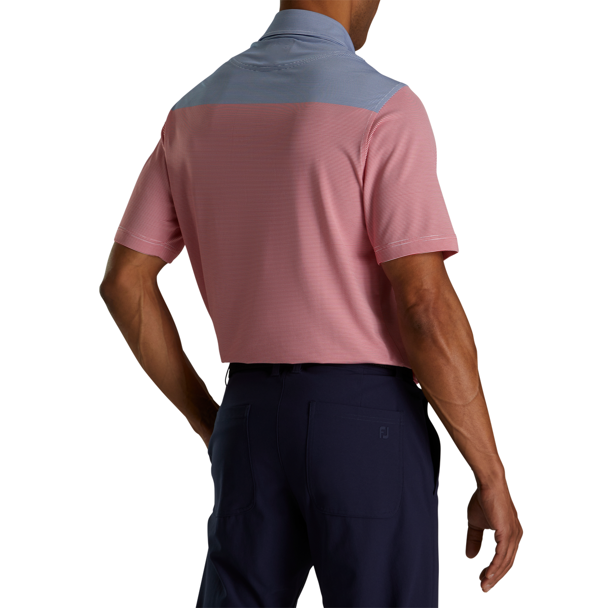Oem custom high quality oversized plus size men's printed t-shirt Golf wear horizontal striped polo shirt
