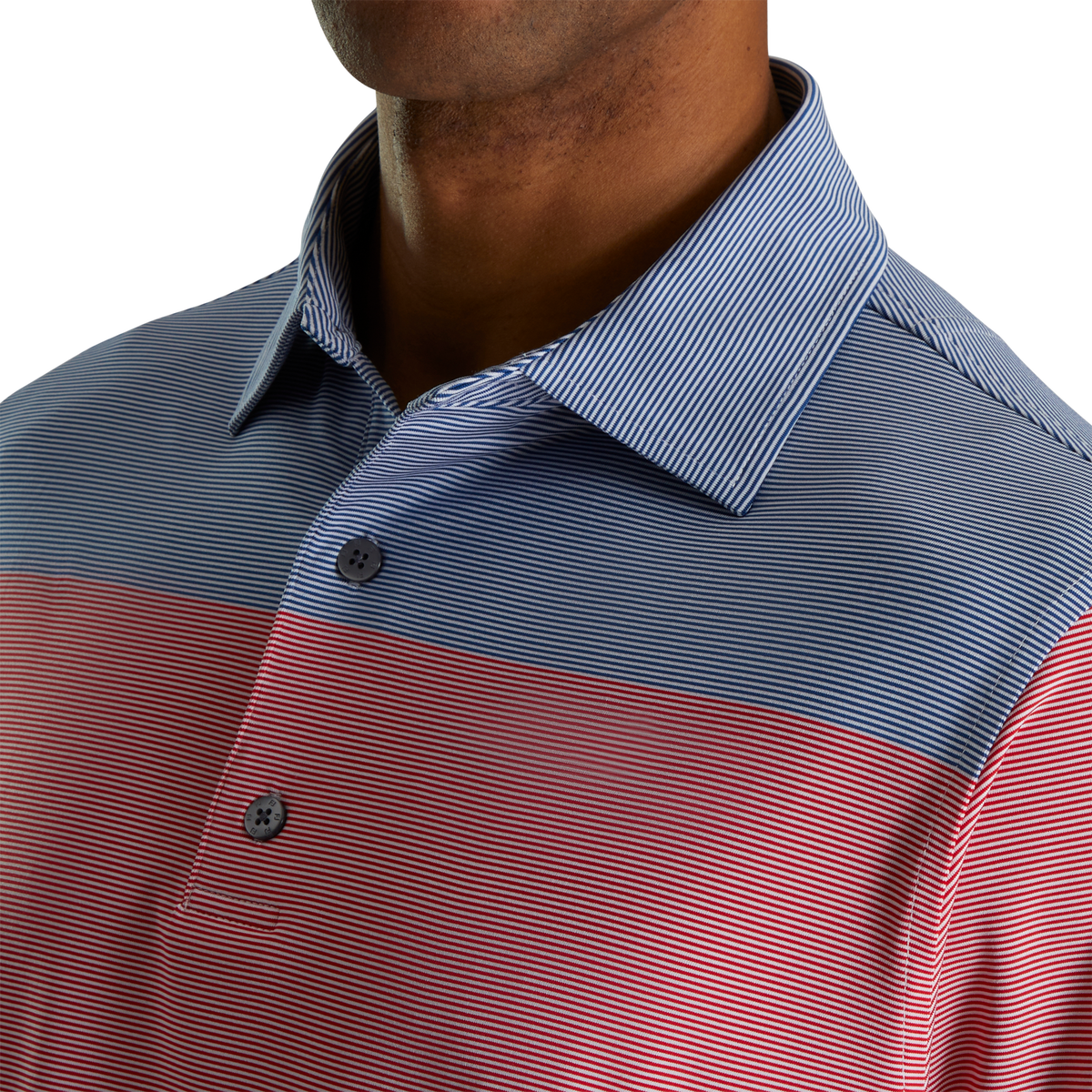 Oem custom high quality oversized plus size men's printed t-shirt Golf wear horizontal striped polo shirt