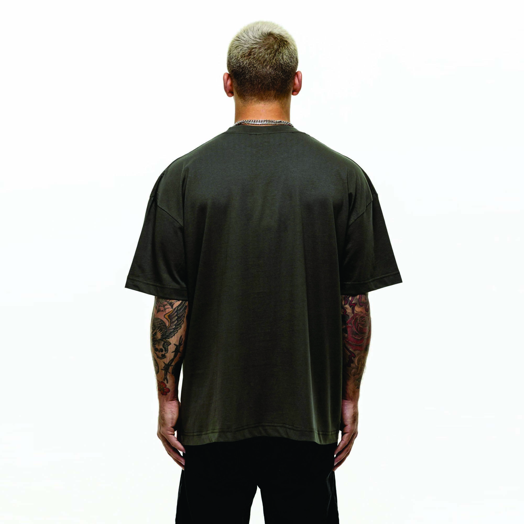 Premium Wholesale Custom Men's T-Shirt: Plus Size, Blank Design, 100% Cotton, Drop Shoulder Style