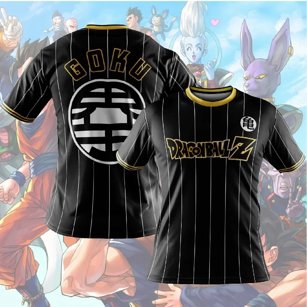 Gentleman New in Tops and T-shirts Short Sleeve Summer Anime Boy Clothes Dragonball 2024 Y2k Men's Clothing Shirt Tees