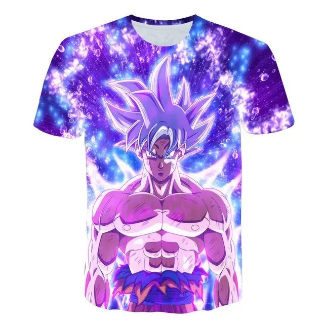 Gentleman New in Tops and T-shirts Short Sleeve Summer Anime Boy Clothes Dragonball 2024 Y2k Men's Clothing Shirt Tees