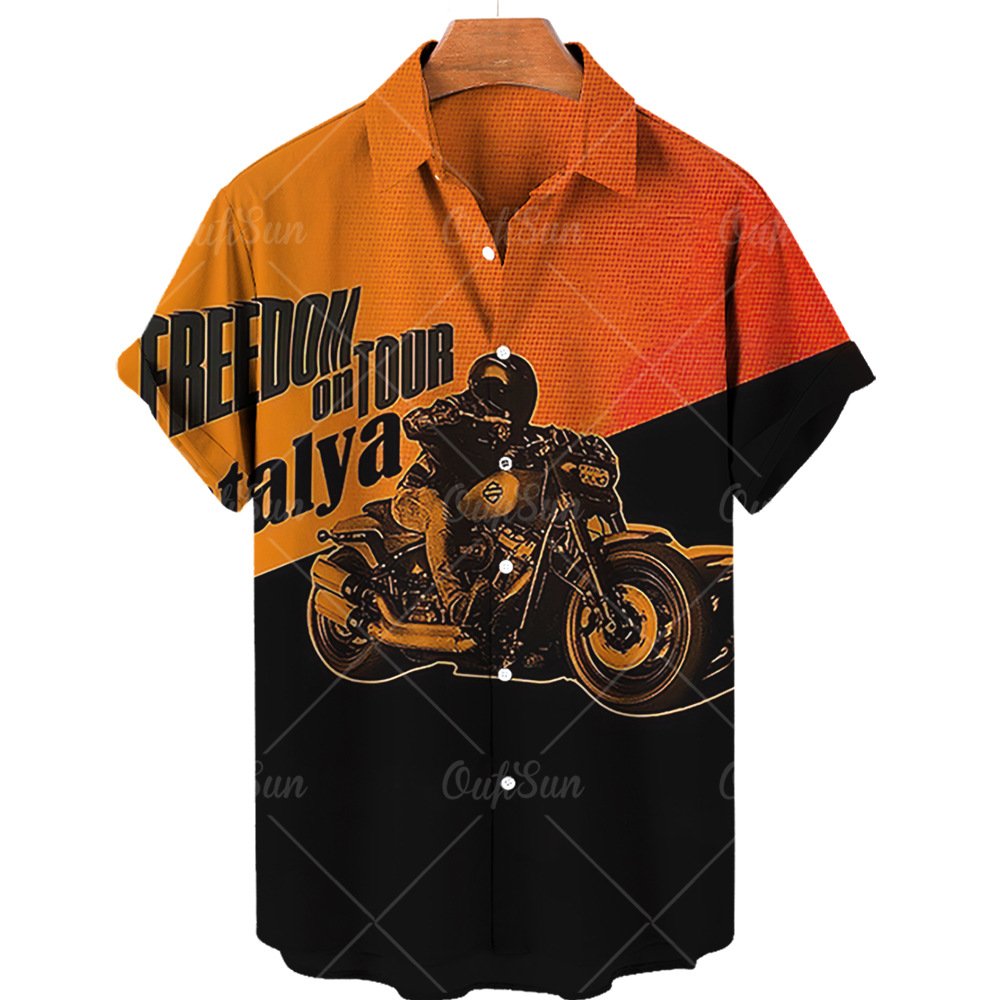 2024 Summer 3D Men's T-Shirt Digital Printing Interracial Avatar Men's Casual Solid Embroidered Short Sleeve Shirt