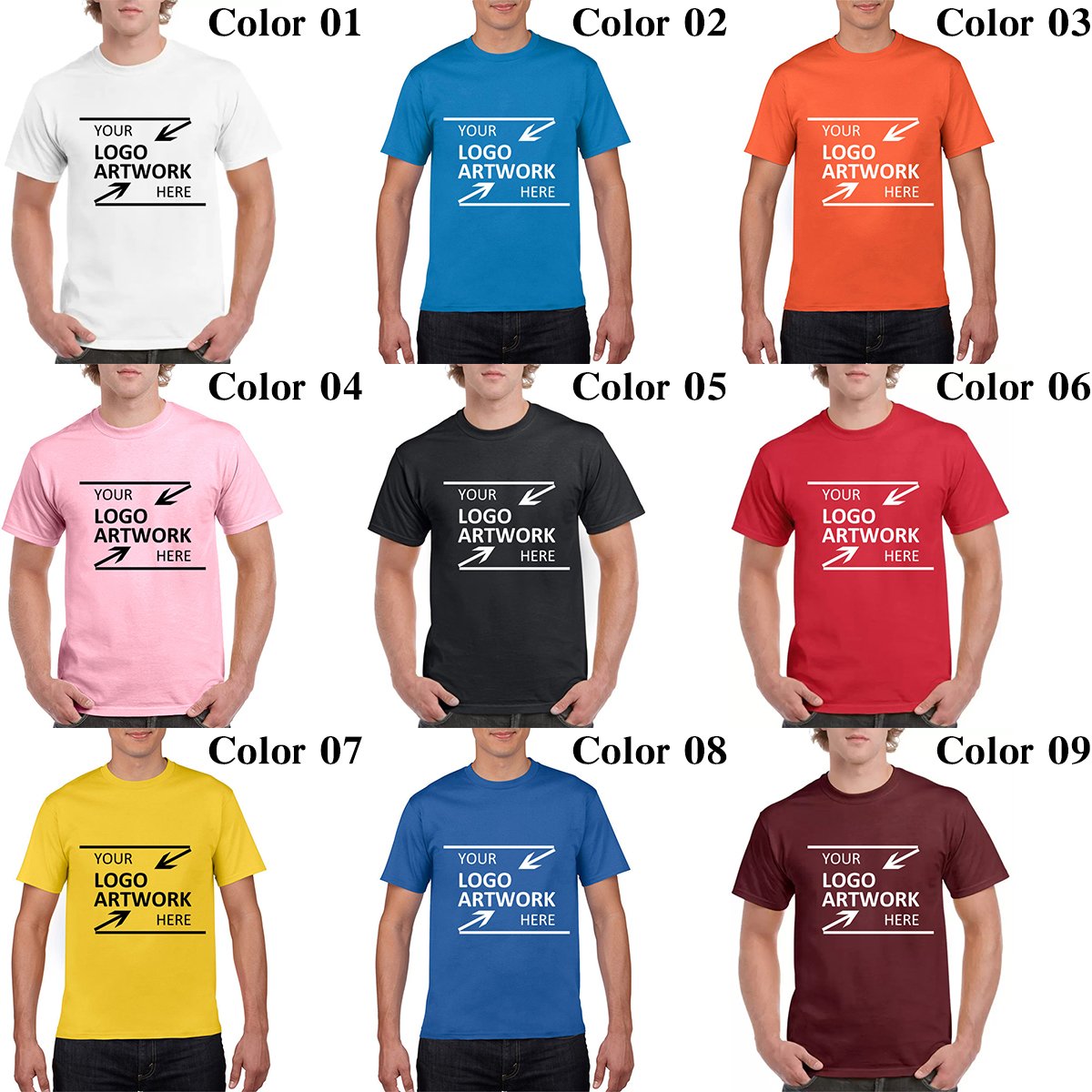 Custom Printed Halloween Pumpkin Face Design Men's T-Shirts 100% Cotton Available Artwork and Logo Personalization
