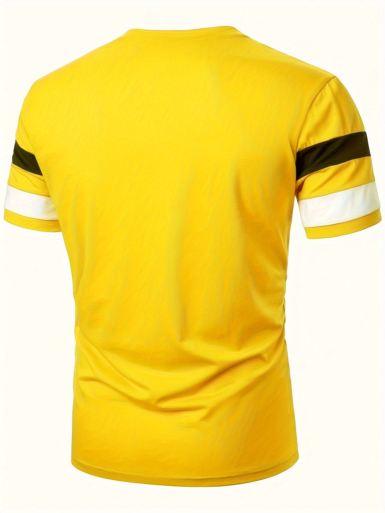 Summer Mens Crew Neck Short Sleeve Stripe Pattern T-Shirt