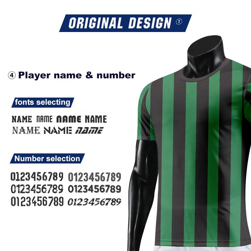 Custom Men sports kits Short Sleeve football team t-shirt BlaNk Soccer Jersey Breathable Soccer kits Football Uniform WO-X1383