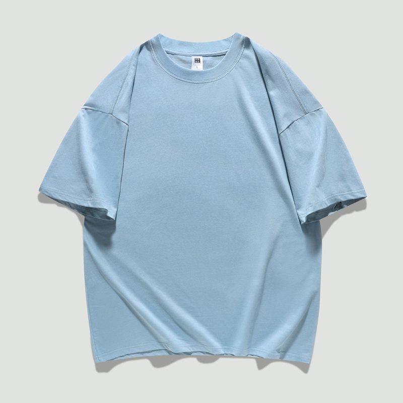 Custom Men's Heavyweight 100%Cotton Tee Shirt High Quality Plus Size White Blank Plain Sports Streetwear Shirt Manufacturer