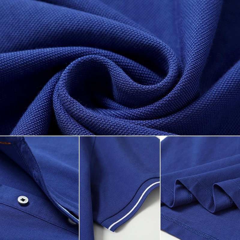 2023 Summer New Men's Solid Polo Casual Fashion Short Sleeve T-shirt