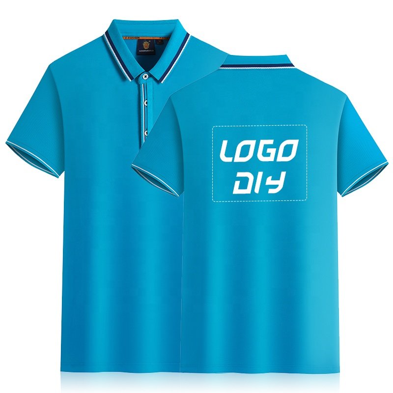 2023 Summer New Men's Solid Polo Casual Fashion Short Sleeve T-shirt