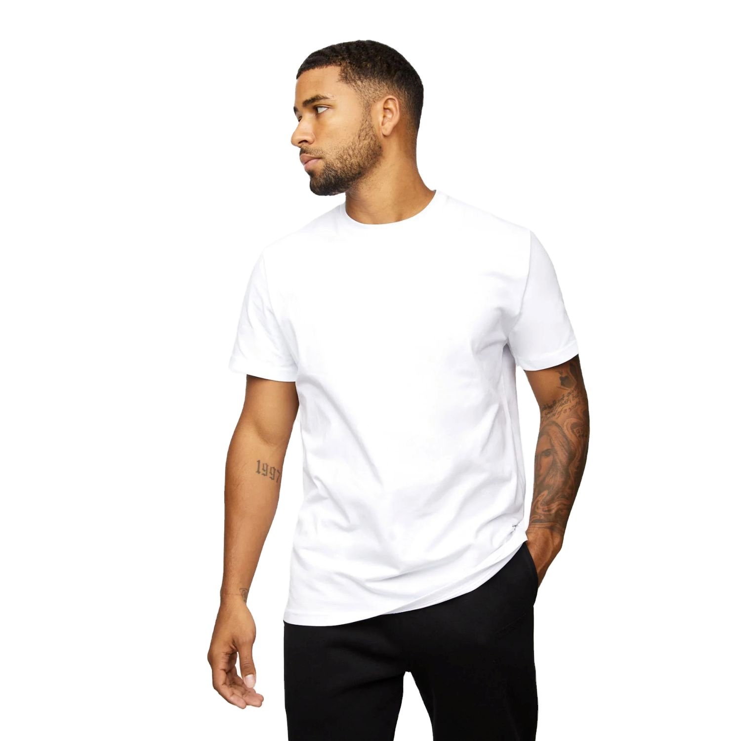 High Quality 240 GSM Heavyweight Drop Shoulder Men's Oversized T-Shirt - Luxury Blank Heavy Cotton, Custom Streetwear