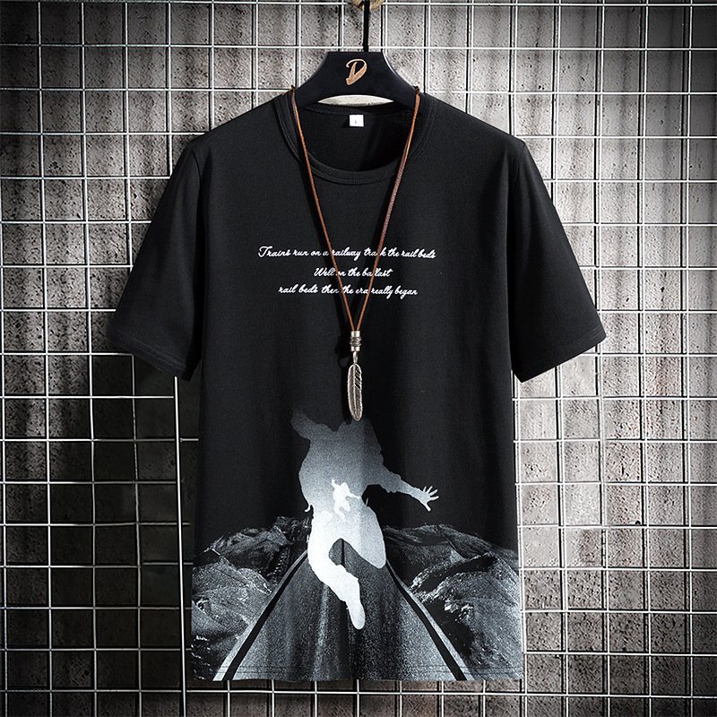 Wholesale Cheap Summer Men's T-shirt Slim Breathable Skin Friendly Quick Drying Casual Sports Tops Short Sleeves
