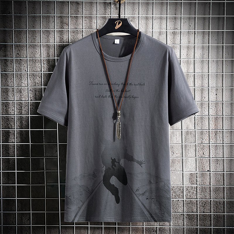 Wholesale Cheap Summer Men's T-shirt Slim Breathable Skin Friendly Quick Drying Casual Sports Tops Short Sleeves