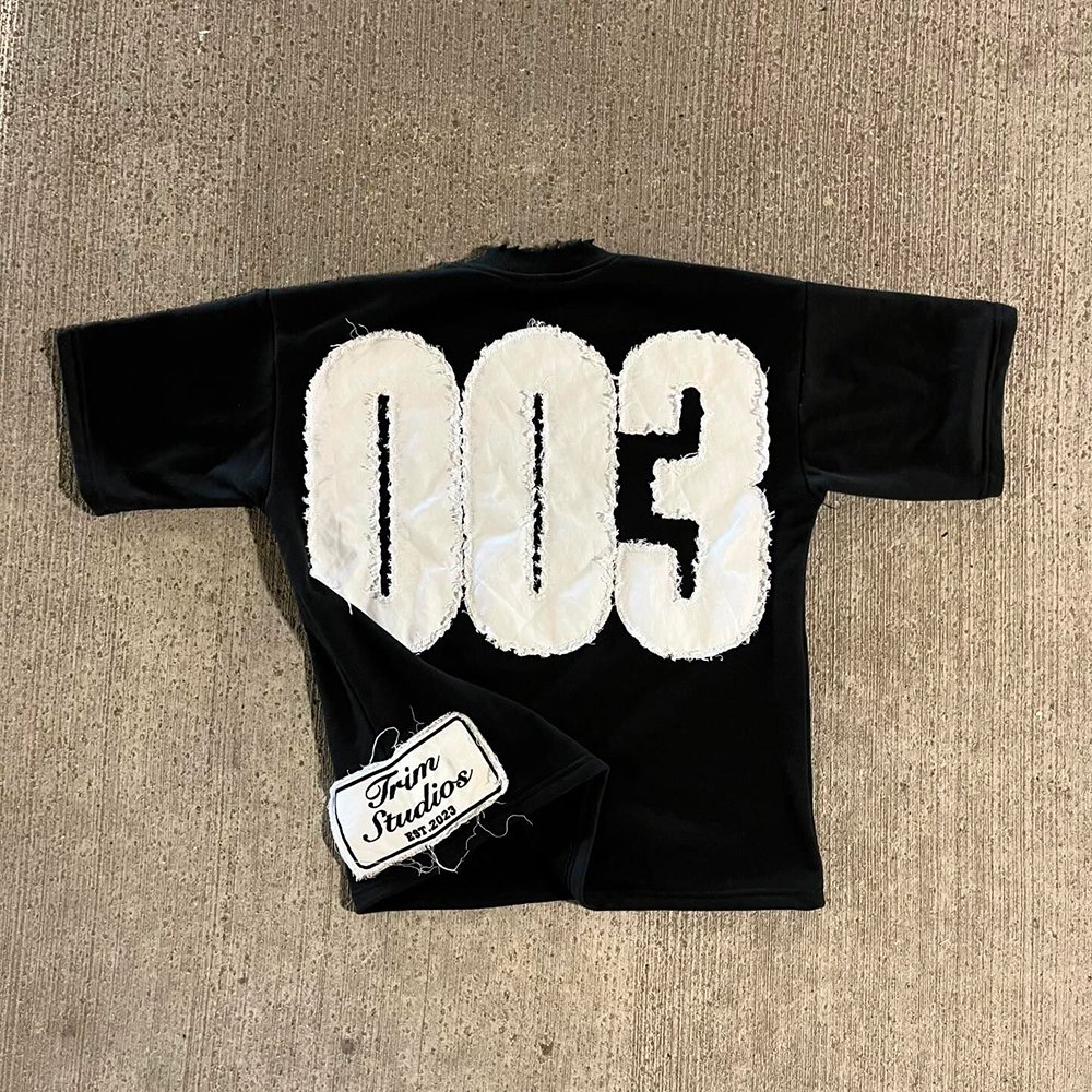 Custom Men Drop Shoulder T-shirt Heavy Cotton Crew Neck Tee Oversized Applique Patch Embroidery Boxy Cropped T Shirt men