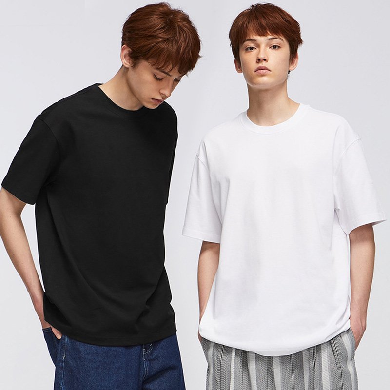 Mens Streetwear Tee Loose Fit 270g High Quality Heavyweight T-shirts 100% Cotton Custom Printing Logo T Shirt For Men