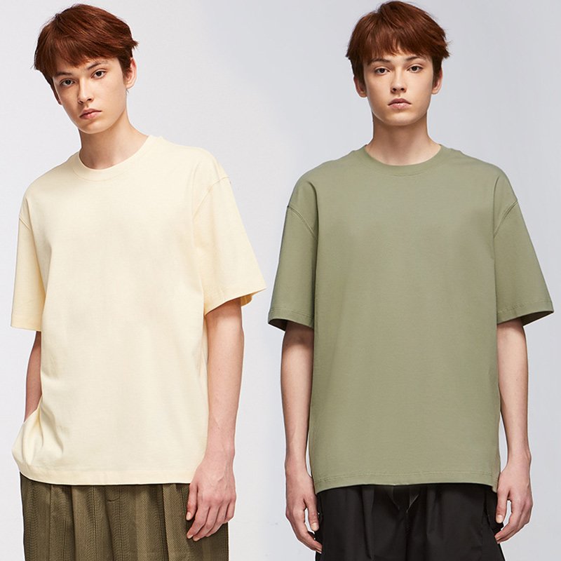 Mens Streetwear Tee Loose Fit 270g High Quality Heavyweight T-shirts 100% Cotton Custom Printing Logo T Shirt For Men