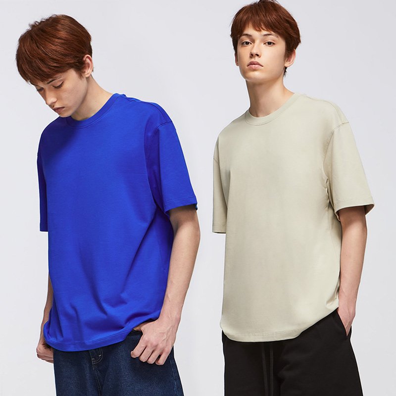 Mens Streetwear Tee Loose Fit 270g High Quality Heavyweight T-shirts 100% Cotton Custom Printing Logo T Shirt For Men