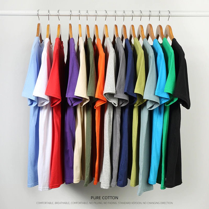 Casual Men's 100% Cotton T-Shirts OEM Sizes 3XS-XXXL Long Length Bulk Wholesale Cheap Plain Available in Different Colours