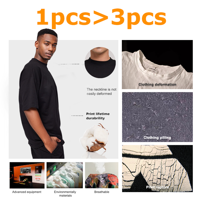 mens oversized fit drop shoulder boxy fit custom printing 100% cotton rib mock neck blank streetwear t shirt for men