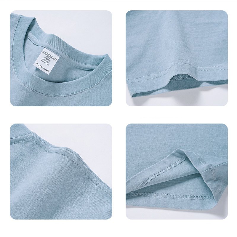 Heavyweight Organic Cotton O-neck Plus Size T-shirt Plain Oversized Heavy Weight Tshirt Custom Screen Print Logo T Shirt For Men