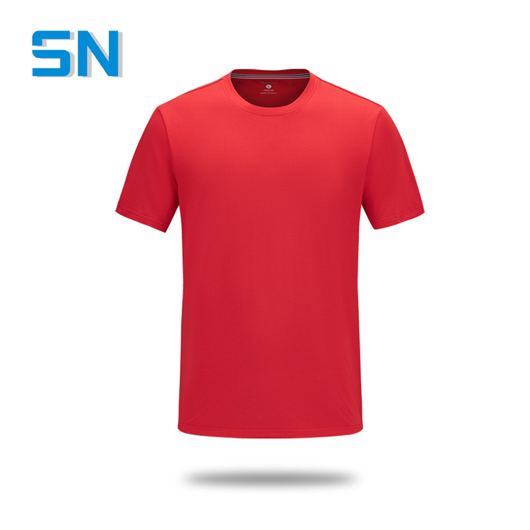 Customizable Summer Men's Odair Neck T-Shirt Corporate Culture Uniform with Logo Printing New Group Uniform Design
