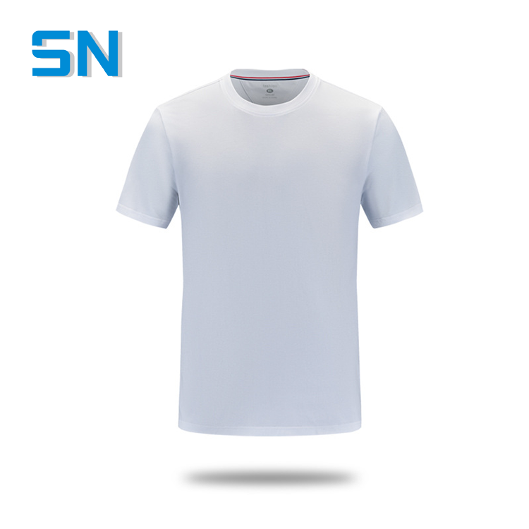 Customizable Summer Men's Odair Neck T-Shirt Corporate Culture Uniform with Logo Printing New Group Uniform Design