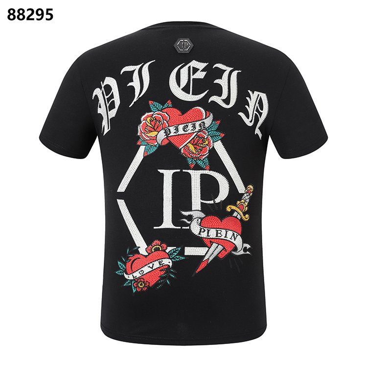 Summer fashion trend Breathable iron drill slim skull style men's top PLEIN short sleeve T-shirt