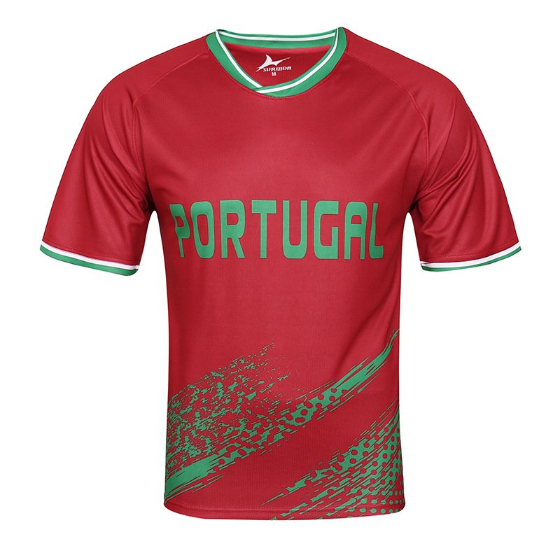 2024 European Fans' Men's Casual Short Sleeve Football Jersey Sportswear Soccer T-Shirt