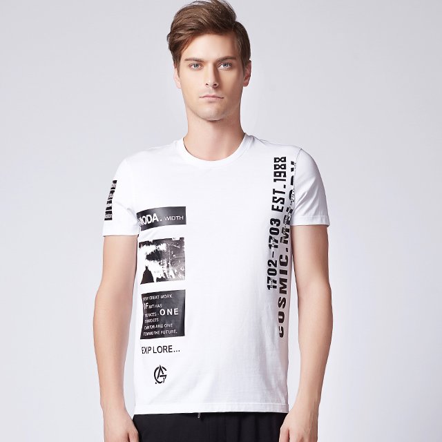 Men's heavy weight branded t-shirts plain overruns packaging t shirts plane 140 gsm 100% cotton bedruck backwoods tshirts