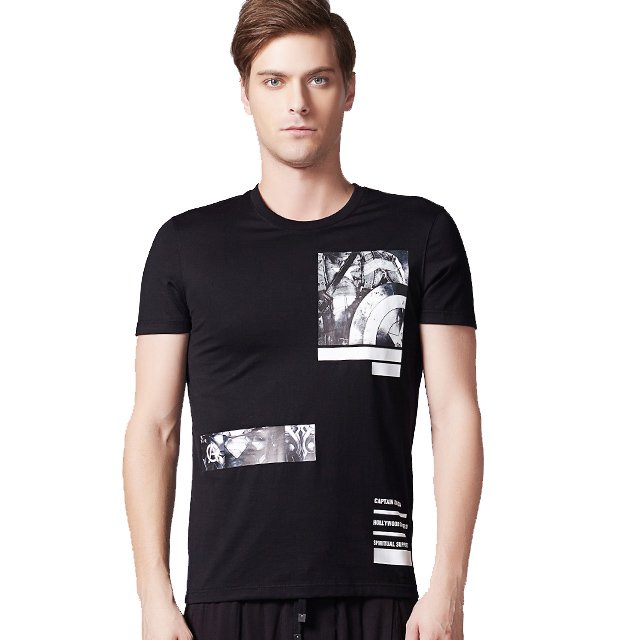 Men's heavy weight branded t-shirts plain overruns packaging t shirts plane 140 gsm 100% cotton bedruck backwoods tshirts