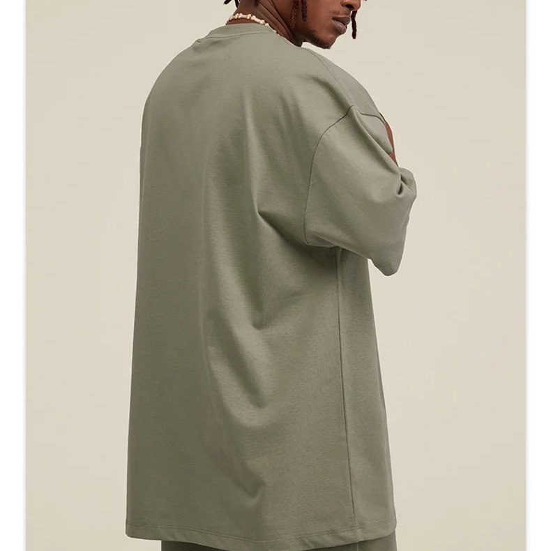 heavyweight plus size men's t-shirts oversized screen print t-shirt