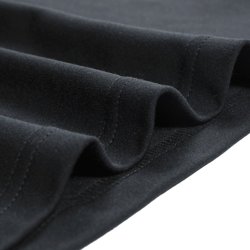 Autumn Winter Men's Business Casual Half High Collar Long Sleeved T-Shirt Solid Patchwork Cotton Knitted Top Versatile Loose Fit