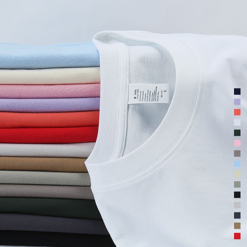 Manufacturer Wholesale Custom Logo Plain Tshirt Oversize Men's T-shirts 100% Cotton Blank T Shirt for Men