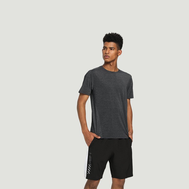 Wholesale High-quality Men's Leisure Nylon Quick-dry Gym Exercise Men's T-shirts Oversized Tshirt