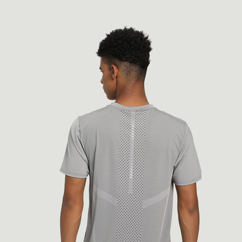Wholesale High-quality Men's Leisure Nylon Quick-dry Gym Exercise Men's T-shirts Oversized Tshirt