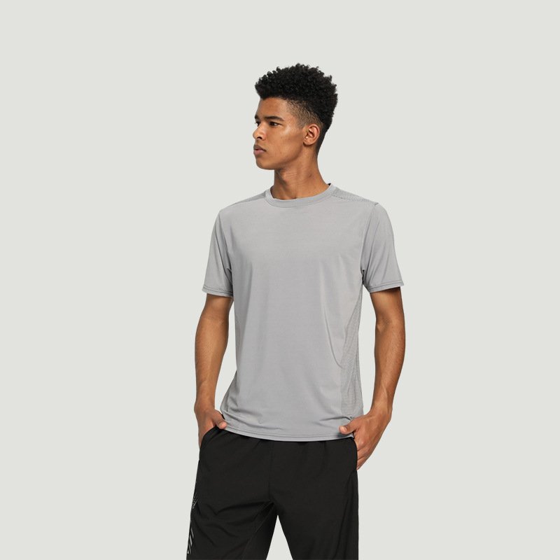 Wholesale High-quality Men's Leisure Nylon Quick-dry Gym Exercise Men's T-shirts Oversized Tshirt