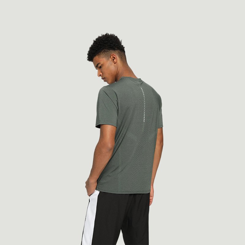 Wholesale High-quality Men's Leisure Nylon Quick-dry Gym Exercise Men's T-shirts Oversized Tshirt