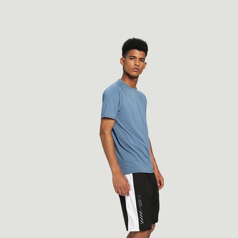 Wholesale High-quality Men's Leisure Nylon Quick-dry Gym Exercise Men's T-shirts Oversized Tshirt