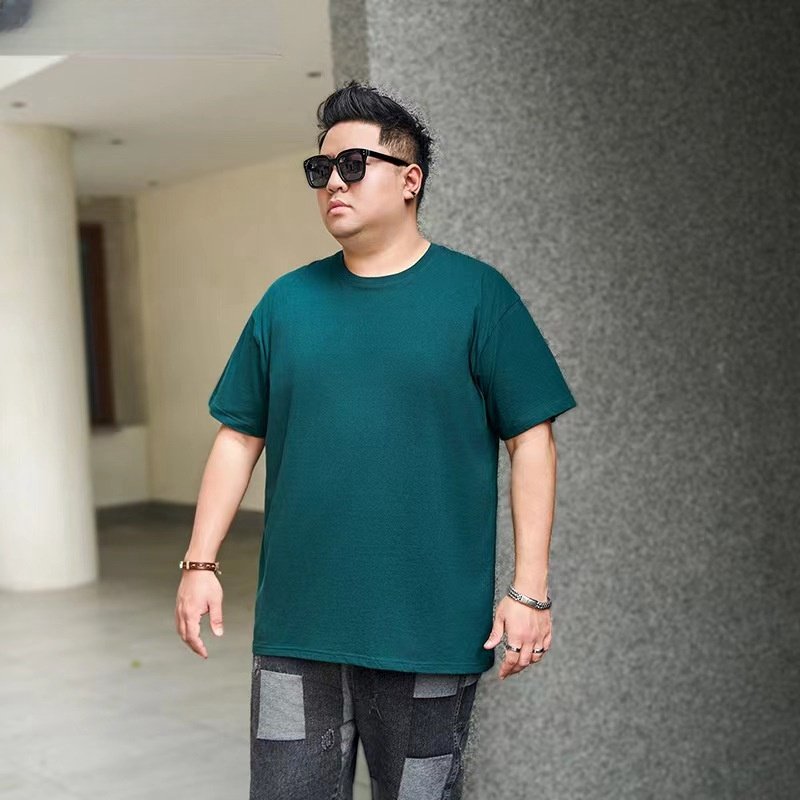 2024 High Quality Heavy Weight Oversize Plus size men's shirts print custom Short sleeve Streetwear plus size men's t-shirts