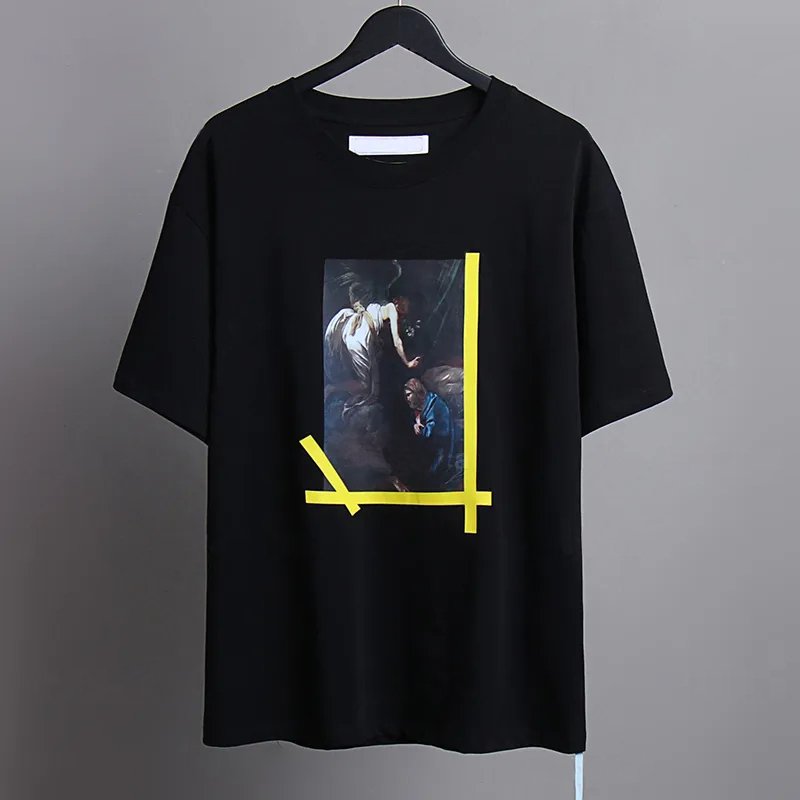 Fashion Mens T shirts designer Luxury offffes Letter Print Clothing White Women Loose Short Sleeve Tees Casual Cotton Men tshirt