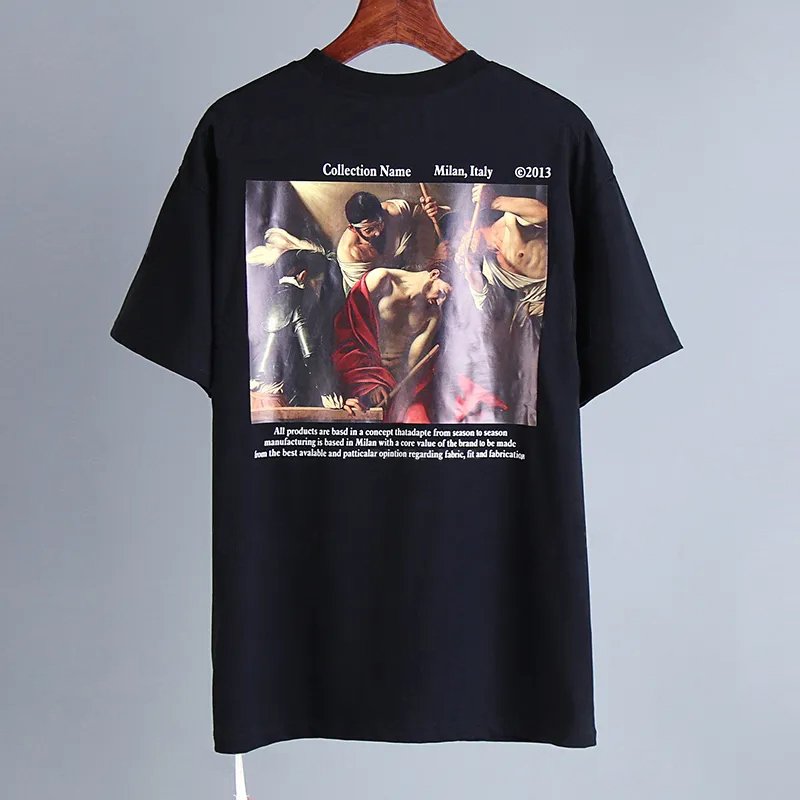 Fashion Mens T shirts designer Luxury offffes Letter Print Clothing White Women Loose Short Sleeve Tees Casual Cotton Men tshirt